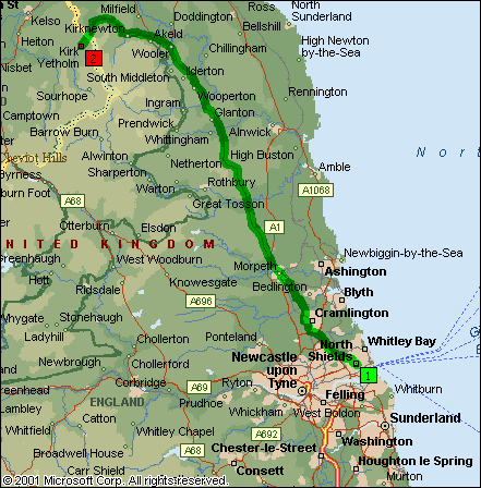 Dag 1: Route voor de auto
